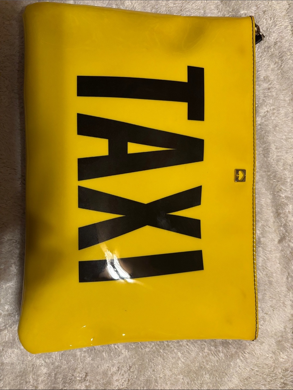 kate spade Yellow Taxi Graphic Clutch